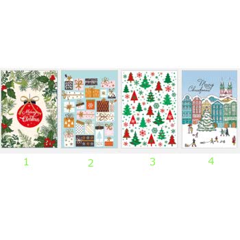 Canpol Christmas Bag Matt Lamination Small 17.8 X 22.9 X 9.8 Cm - 4 Designs TR-20S 5902814358627