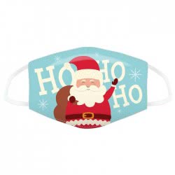 Puckator Ho Ho Ho Christmas Santa Reusable Face Covering - Large XMASK72L 5055071764967