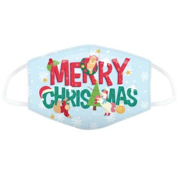 Puckator Festive Friends Merry Christmas Reusable Face Covering - Large XMASK69L 5055071764936