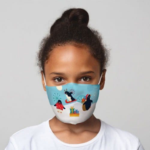 Puckator Christmas Penguins Reusable Face Covering Μάσκα Προστασίας - Small XMASK68S 5055071765025