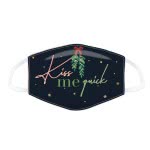 Puckator Kiss Me Quick Christmas Mistletoe Face Covering - Large XMASK91L 5055071765926
