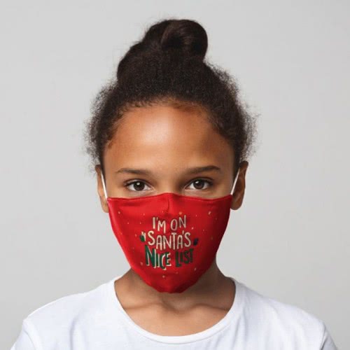 Puckator I Am On Santas Nice List Christmas Face Covering - Small XMASK95S 5055071765834
