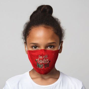 Puckator I Am On Santas Nice List Christmas Face Covering - Small XMASK95S 5055071765834