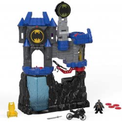 Mattel Imaginext Wayne Manor Batcave With Batman And Motorcycle Lights And Dart Launcher FMX63 887961584493