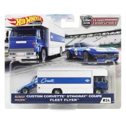 Mattel Hot Wheels Car Culture Team Transport Custom Corvette Stingray Coupe Fleet Flyer FLF56 / GJT41 887961817508