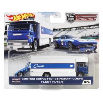 Mattel Hot Wheels Car Culture Team Transport Custom Corvette Stingray Coupe Fleet Flyer FLF56 / GJT41 887961817508