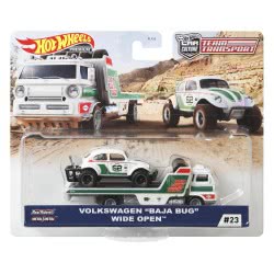 Mattel Hot Wheels Car Culture Team Transport Volkswagen Baja Bug Wide Open FLF56 / GJT44 887961817447