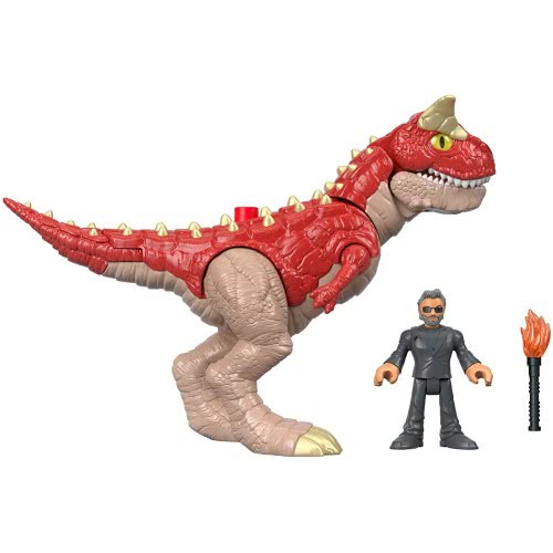 Mattel Imaginext Carnotaurus And Dr. Malcolm - Jurassic World Δεινόσαυρος Και Φιγούρα FMX88 / GBN16 887961719178