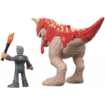 Mattel Imaginext Carnotaurus And Dr. Malcolm - Jurassic World Δεινόσαυρος Και Φιγούρα FMX88 / GBN16 887961719178