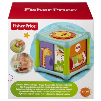 Mattel Fisher Price Κύβος Δραστηριοτήτων Με Ζωάκια Χ BFH80 746775309947