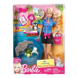 Mattel Barbie Εκπαιδεύτρια Θαλάσσιων Ζώων Με Πισίνα BBV41 746775274573