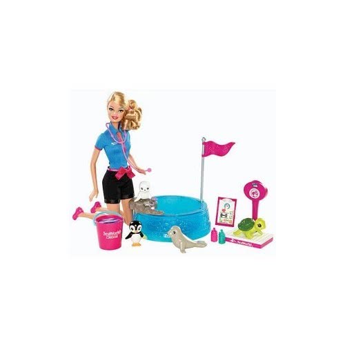 Mattel Barbie Εκπαιδεύτρια Θαλάσσιων Ζώων Με Πισίνα BBV41 746775274573