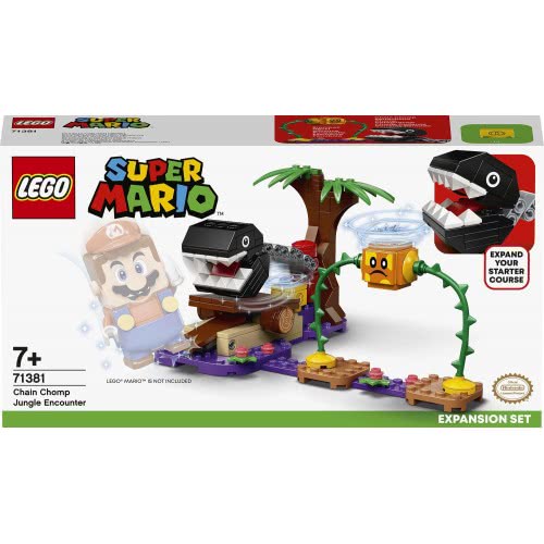 LEGO Super Mario Πίστα Επέκτασης Συνάντηση Με Chain Chomp Στη Ζούγκλα 71381 5702016912463
