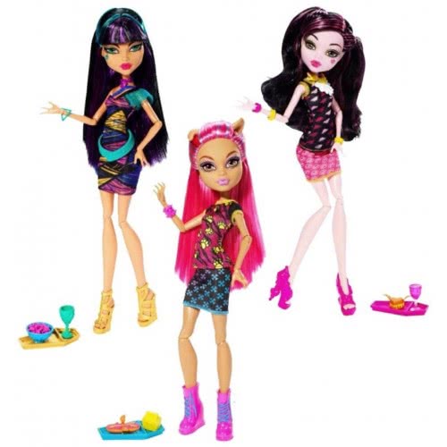 Mattel Monster High Βόλτα Στην Καφέτερια (3 Σχέδια) BJM17 746775359447