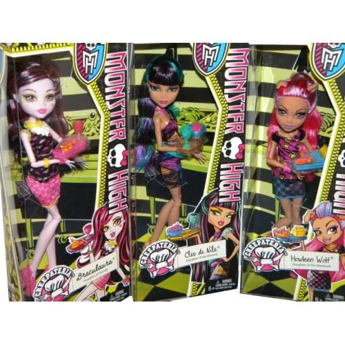 Mattel Monster High Βόλτα Στην Καφέτερια (3 Σχέδια) BJM17 746775359447