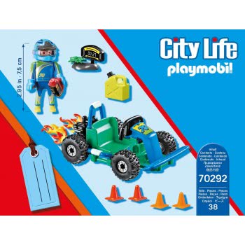 Playmobil Gift Set Οδηγός Με Go-Kart 70292 4008789702920