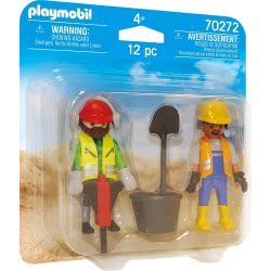 Playmobil Figures Duo Pack Εργάτες Οικοδομών 70272 4008789702722