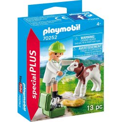 Playmobil Special Plus Vet With Calf Κτηνίατρος Με Μοσχαράκι 70252 4008789702524
