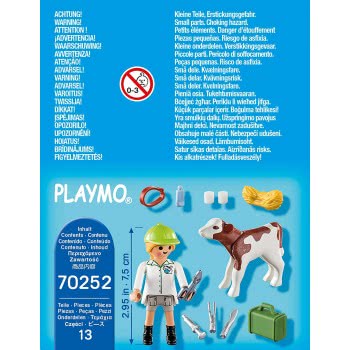 Playmobil Special Plus Vet With Calf Κτηνίατρος Με Μοσχαράκι 70252 4008789702524