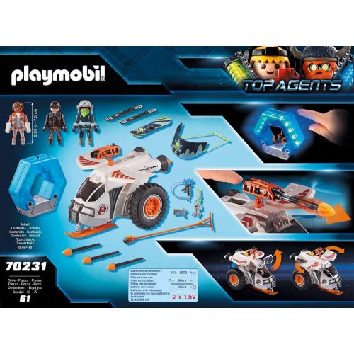 Playmobil Top Agents V Snow Glider Της Spy Team 70231 4008789702319