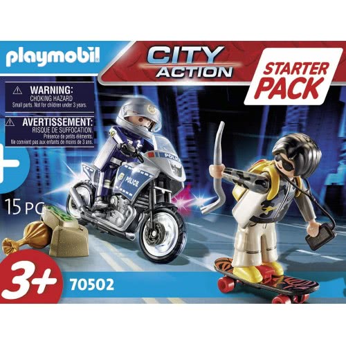 Playmobil Starter Pack Αστυνομική Καταδίωξη 70502 4008789705020