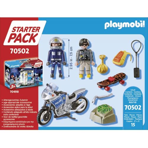 Playmobil Starter Pack Αστυνομική Καταδίωξη 70502 4008789705020
