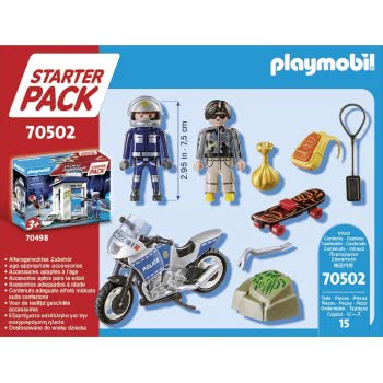 Playmobil Starter Pack Αστυνομική Καταδίωξη 70502 4008789705020