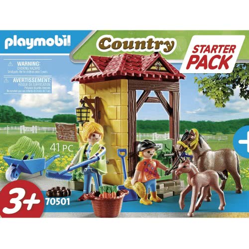 Playmobil Starter Pack Στάβλος Αλόγων 70501 4008789705013