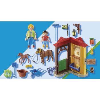 Playmobil Starter Pack Στάβλος Αλόγων 70501 4008789705013