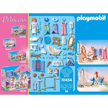 Playmobil Princess Πριγκιπικό Λουτρό Με Βεστιάριο 70454 4008789704542