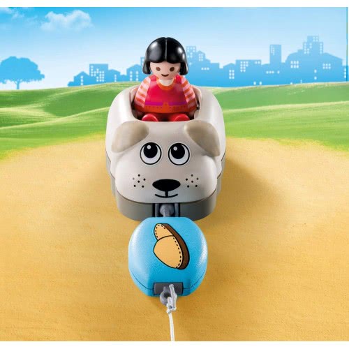 Playmobil 1.2.3 Dog Train Car 70406 4008789704061