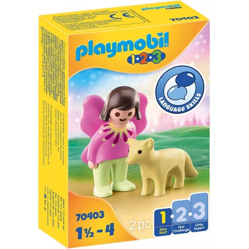 Playmobil 1.2.3 Fairy Girlfriend Με Fox 70403 4008789704030