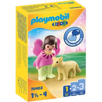 Playmobil 1.2.3 Fairy Girlfriend Με Fox 70403 4008789704030