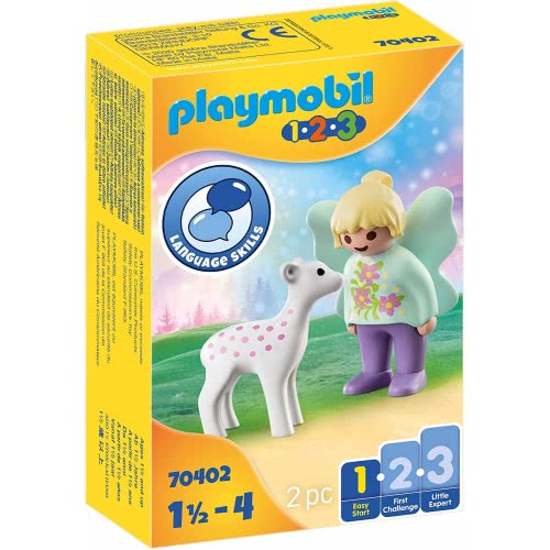 Playmobil 1.2.3 - Fairy Friend With Fawn 70402 4008789704023