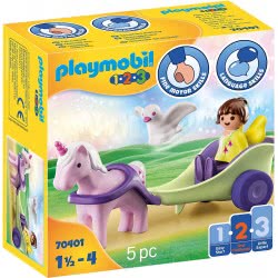 Playmobil 1.2.3 Νεραϊδοάμαξα Με Μονόκερο 70401 4008789704016