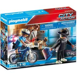 Playmobil Police Bicycle With Thief 70573 4008789705730