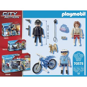 Playmobil Police Bicycle With Thief 70573 4008789705730