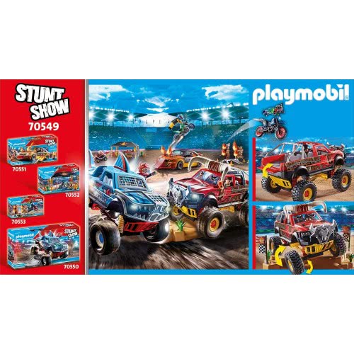 Playmobil Stunt Show Bull Monster Truck Κόκκινος Ταύρος 70549 4008789705495