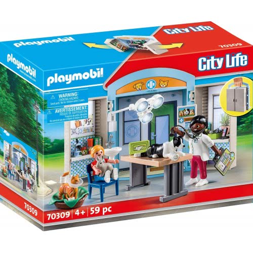 Playmobil Play Box Κτηνιατρείο 70309 4008789703095