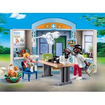 Playmobil Play Box Κτηνιατρείο 70309 4008789703095