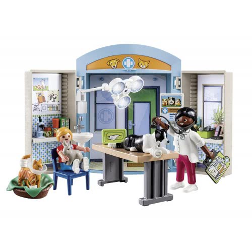 Playmobil Play Box Κτηνιατρείο 70309 4008789703095