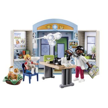 Playmobil Play Box Κτηνιατρείο 70309 4008789703095