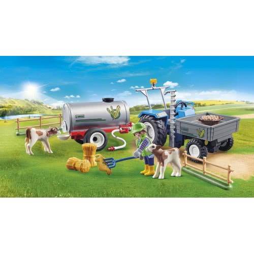 Playmobil Μεγάλο Τρακτέρ Με Βυτίο Νερού 70367 4008789703675