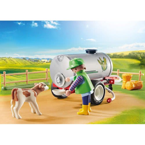 Playmobil Loading Tractor With Water Tank 70367 4008789703675