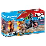 Playmobil Stunt Show Motocross With Fiery Wall 70553 4008789705532