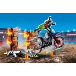 Playmobil Stunt Show Motocross With Fiery Wall 70553 4008789705532