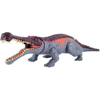 Mattel Jurassic World Massive Biters Sarcosuchus Larger-Sized Dinosaur Action Figure GJP32 / GVG68 887961925562