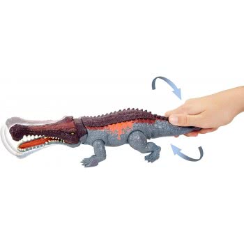 Mattel Jurassic World Massive Biters Sarcosuchus Larger-Sized Dinosaur Action Figure GJP32 / GVG68 887961925562