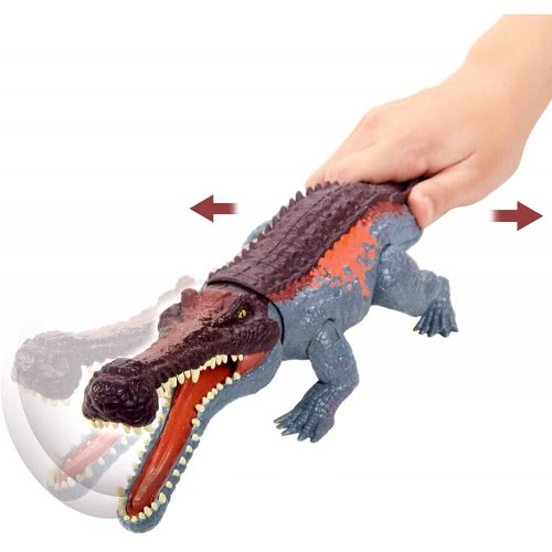 Mattel Jurassic World Massive Biters Sarcosuchus Larger-Sized Dinosaur Action Figure GJP32 / GVG68 887961925562