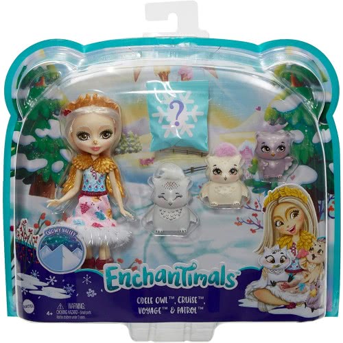 Mattel Enchantimals Odele Owl Κούκλα Και Ζωάκια Φιλαράκια GJX43 / GJX46 887961819922